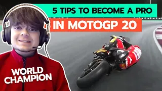 5 Tips to get FASTER and become a Pro in MotoGP 20 with @AndrewZh​