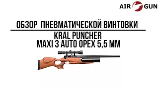 Пневматическая винтовка Kral Puncher Maxi 3 Auto орех 5,5 мм