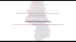 Intersectionality CoP  A Family Violence Context Dr  Nilmini Fernando & Manal Shehab