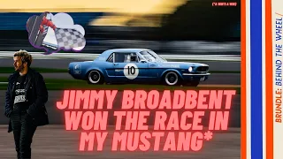 Jimmy Broadbent WON THE RACE in my Mustang!