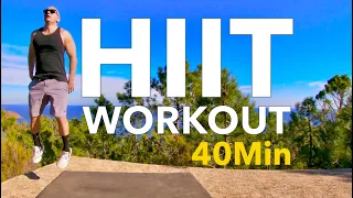 Hiit 40 Minutes NO REPEAT / Full Body Workout / Tabata 40/10