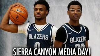 BRONNY & BRYCE JAMES FIRST SIERRA CANYON MEDIA DAY TOGETHER WAS 🔥