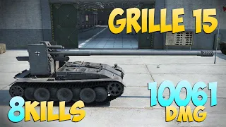 Grille 15 - 8 Frags 10K Damage - Nowhere to hide! - World Of Tanks