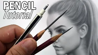 How to Draw HAIR? Realistic Graphite Pencil Drawing Tutorial in Real-Time