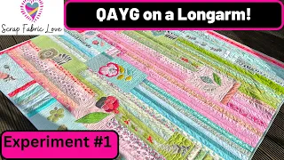 Quilt-As-You-Go on a Longarm Part 1:  Experimenting with Strips & Applique