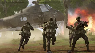 ARMA 3 movie: Vietnam War - US military convoy was ambushed by Vietnamese forces _S.O.G Prairie Fire