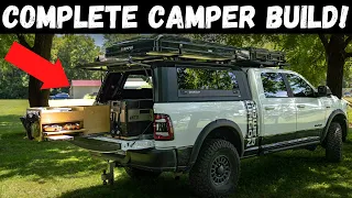Complete Truck Camper Build With Onboard Water, Battery Bank And Solar!