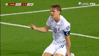 Martin Odegaard vs Spain (Euro Qualifiers) 25/03/23 HD 1080i