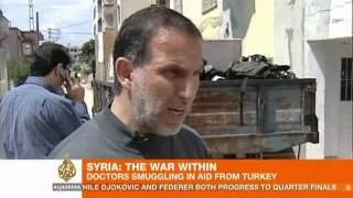 Syrian doctors smuggle in aid through Turkey