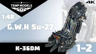 Great Wall Hobby Su-27 1:48 | Ставим крутое кресло К-36ДМ | Ejection seat painting tutorial