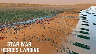 STAR WARS ARMY BEACH  LANDED vs 3,500,000 EVIL ARMY- Ultimate Epic Battle Simulator 2 ​