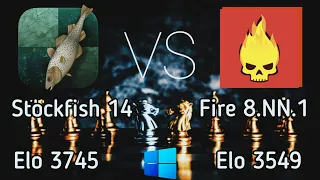 Stockfish 14 Vs Fire 8.NN.1 Strong new chess engines | Windows machines | Computer chess Champ NNUE