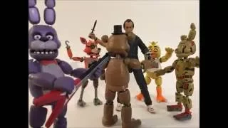 FNAF Funko Five Nights at Freddy's 6" Action Figure Review Bonnie Chica Golden Foxy and Spring Trap