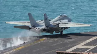 F-14 Tomcat's Launching from Aircraft Carriers