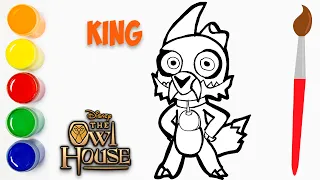 Drawing King The Warrior ✅ The Owl House Drawings For Children - Cat Color 🛑