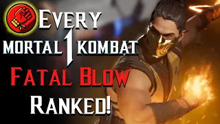 All 38 Mortal Kombat 1 Fatal Blows Ranked! | Mortal Kombat Ranking