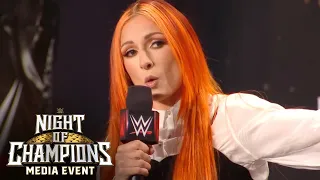 Becky Lynch says Trish Stratus made her daughter cry: WWE Night of Champions Media Event