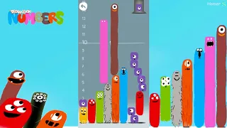 Build a big tower of numbers 2 - Sandbox - DragonBox: Numbers - Строим большую башню из чисел 2. 13+