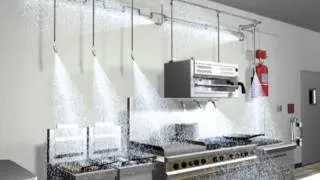 PyroChem Kitchen Knight II Restaurant Fire Suppression Animation KK II