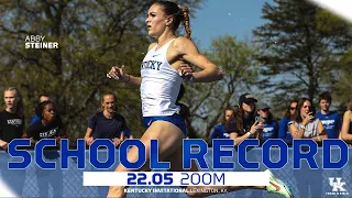 Abby Steiner 22.05 200m | 2022 Kentucky Invitational