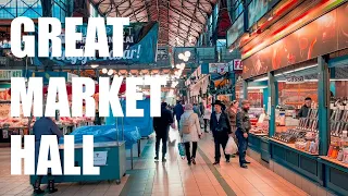 Budapest Great Market Hall Walk, 2023 | 4K HDR