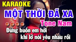 Karaoke Một Thời Đã Xa Nhạc Sống Tone Nam Cha Cha Cha | Huỳnh Lê