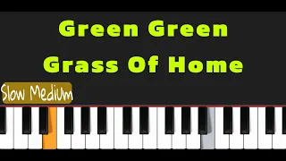 Green Green Grass Of Home  (Easy  Piano  Tutorial With Sheet)