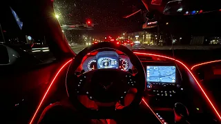 LATE NIGHT CORVETTE DRIVE POV