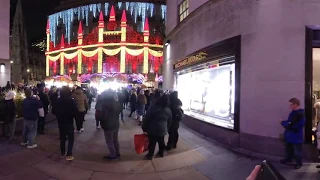 NYC VR [5K] - SAKS Fifth Avenue Christmas Light Show - 4K 5K 360 - 5th ave - December 2019