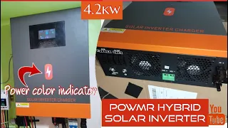 PowMr hybrid solar inverter.Unboxing this hightech On grid/Off grid 4.2kw powerful solar inverter