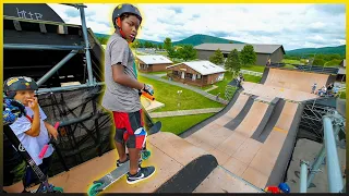 WOODWARD MEGA RAMP VS SCOOTER KIDS!