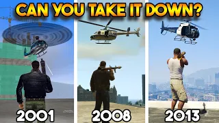 CAN YOU TAKE DOWN POLICE HELICOPTER? (FROM GTA 5, GTA 4, GTA SAN, GTA VICE CITY TO GTA 3)