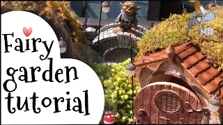 DIY Fairy garden tutorial, how to make a  miniature hobbit fairy garden.