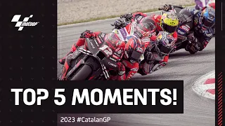 Top 5 MotoGP™ Moments! 😮 | 2023 #CatalanGP