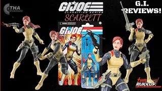 GI Joe Classified Series Scarlett Retro Card Action Figure Review