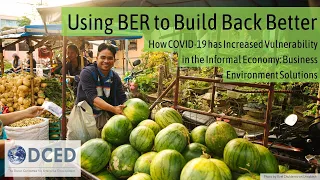 DCED Webinar: COVID-19 and Vulnerability in the Informal Sector - Business Environment Solutions