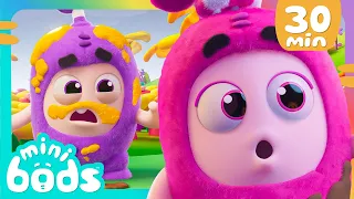 Don't Play In The Mud! - Minibods | Mini Oddbods | Baby Oddbods | Funny Cartoons For Kids