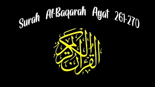 Surah Al-Baqarah Ayat 261-270