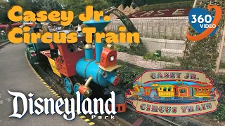 Casey Jr. Circus Train Full Ride EXPERIENCE 360°, Fantasyland w/Storybookland - 6.1K Disneyland 2023
