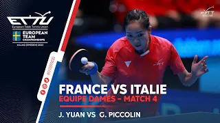 Jianan YUAN vs Giorgia PICCOLIN | France-Italie | Malmö 2023