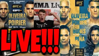 UFC 269: POIRIER VS OLIVEIRA LIVE STREAM PLAY-BY-PLAY+ NUNES VS PENA + O'MALLEY VS PAIVA