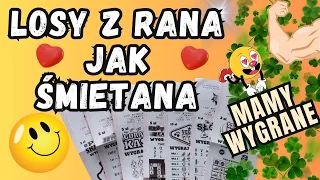 #183 📝🤩🥰Poranne wygrane z losami❤️ tak to można zaczynać dzień🥰🤩📝#zdrapki #lotto #wygrana #pakiet