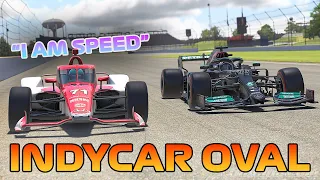 INDYCAR vs F1 at an OVAL