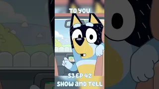 Show and tell "blah blah blah" new Bluey 2023 episode