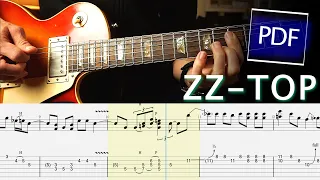 How To Play Gimme All Your Lovin by ZZ-Top - Billy Gibbon's Guitar Solo [TAB]