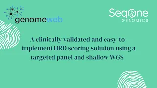 Learn about the latest thinking in HRD testing for ovarian cancer | Webinar Genome Web x SeqOne