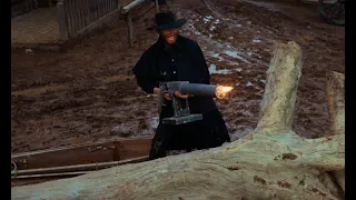 Django 1966 Machine gun scene 4K