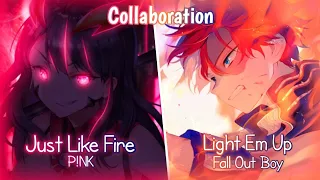 ｢Collaboration」→Just Like Fire (Warriors Light Em Up) ♡ [Lyrics] SV