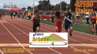 2019 TF - Mt Carmel - 4x100 (Boys, All Heats)