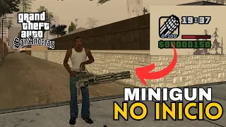 Como conseguir uma minigun no começo do Gta San Andreas sem cheats e sem mods